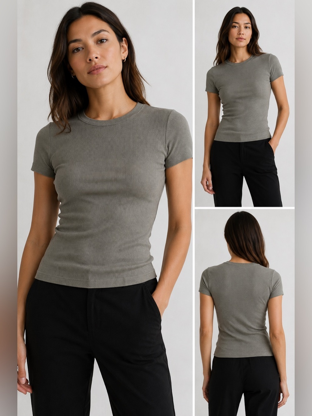 Theory tiny tee dark gray - Picture 1 of 5